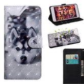 3D Painting Pattern Coloured Drawing Horizontal Flip TPU + PU Leather Case with Holder & Card Slots & Wallet